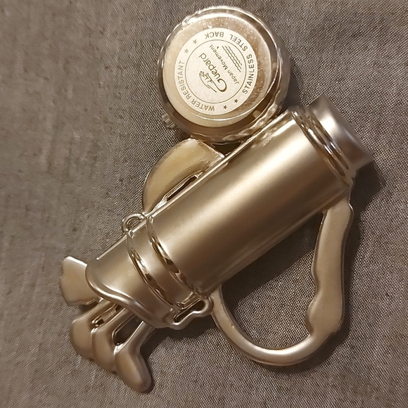 Stainless Steel Minature Golf Clubs Bag with clock - Picture 2 of 7